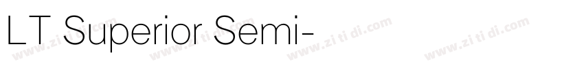 LT Superior Semi字体转换
